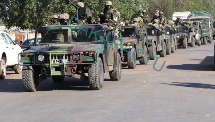 (Images exclusives) L’entrée des soldats sénégalais en Gambie