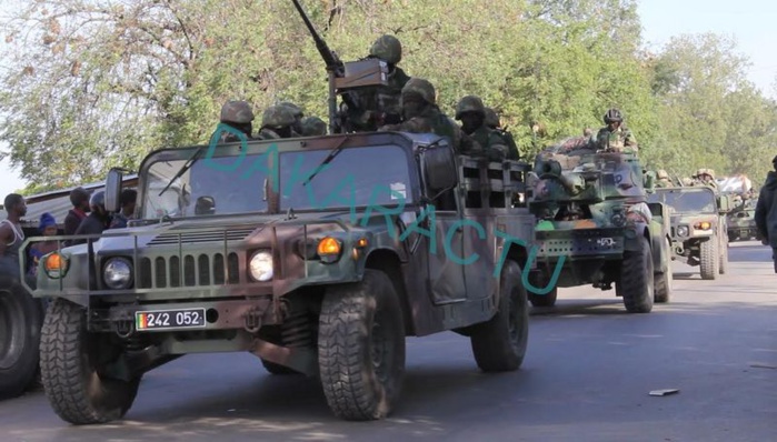 (Images exclusives) L’entrée des soldats sénégalais en Gambie