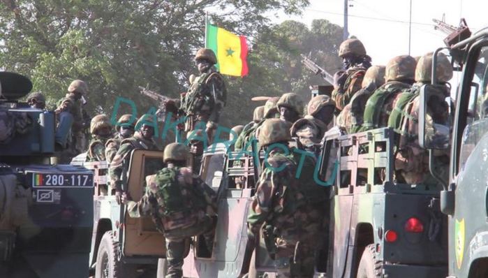 (Images exclusives) L’entrée des soldats sénégalais en Gambie