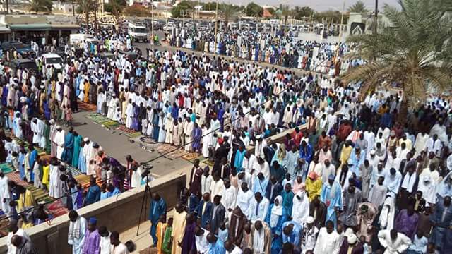 Les images de la célébration de l'Aid El Fitr à la grande mosquée de Touba en présence du Khalif général des Mourides