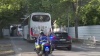 Les bus du Real Madrid et de Liverpool arrivent avant la finale de la Ligue des Champions