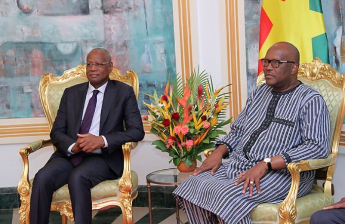 PRÉSIDENCE DE LA COMMISSION DE L'UA : Le Pr Abdoulaye Bathily reçu par le président du Burkina Faso Kaboré