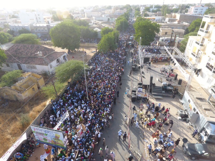 Forte mobilisation de Mamour Diallo : Le meeting vu par un drône