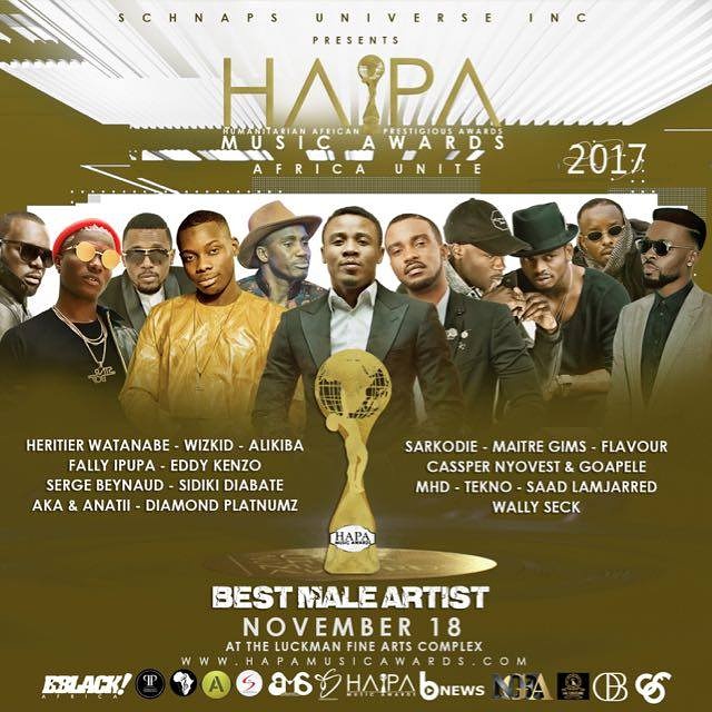 Waly Seck nominé aux hapa Musique Awards 2017