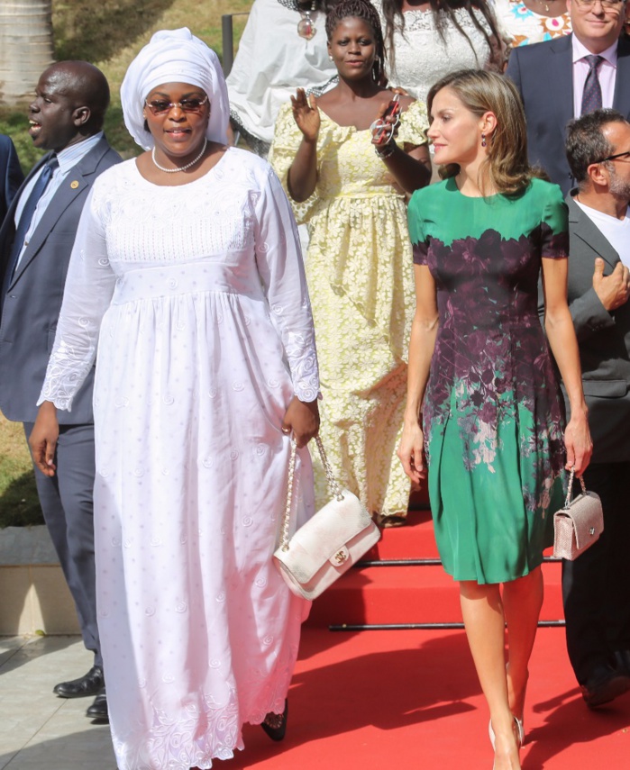 La Première Dame Marième Faye Sall en compagnie de la reine d’Espagne Letizia Ortiz