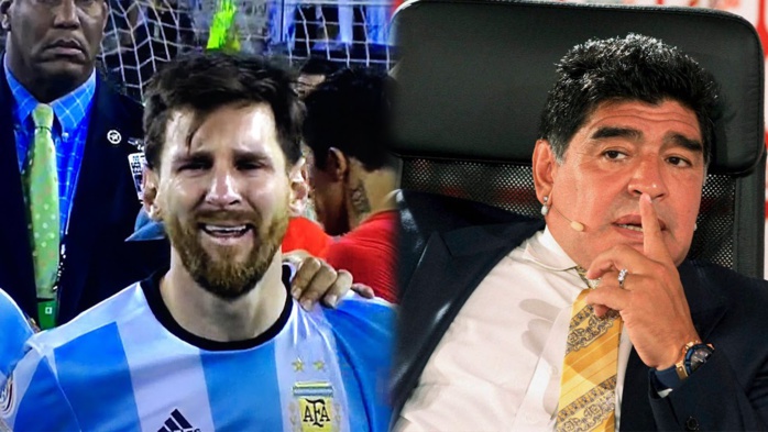 Argentine : Maradona défend Messi, pas Di Maria