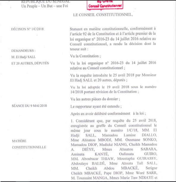 Loi sur le parrainage : le Conseil Constitutionnel se déclare incompétent à statuer sur la « conformité »