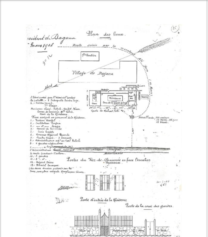 15 mars 1908 : Attaque armée de la résidence coloniale de Dagana, par le marabout Aly Yoro Diop de Fanaye (Dimatt)