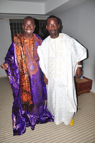 DJ Boub's et Djiby Dramé en mode bazin. 