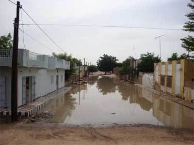 Les eaux de pluies inondent Touba et Mbacké