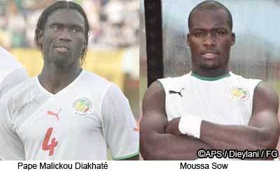 Forfait pour Pape Malickou Diakhaté et Moussa Sow