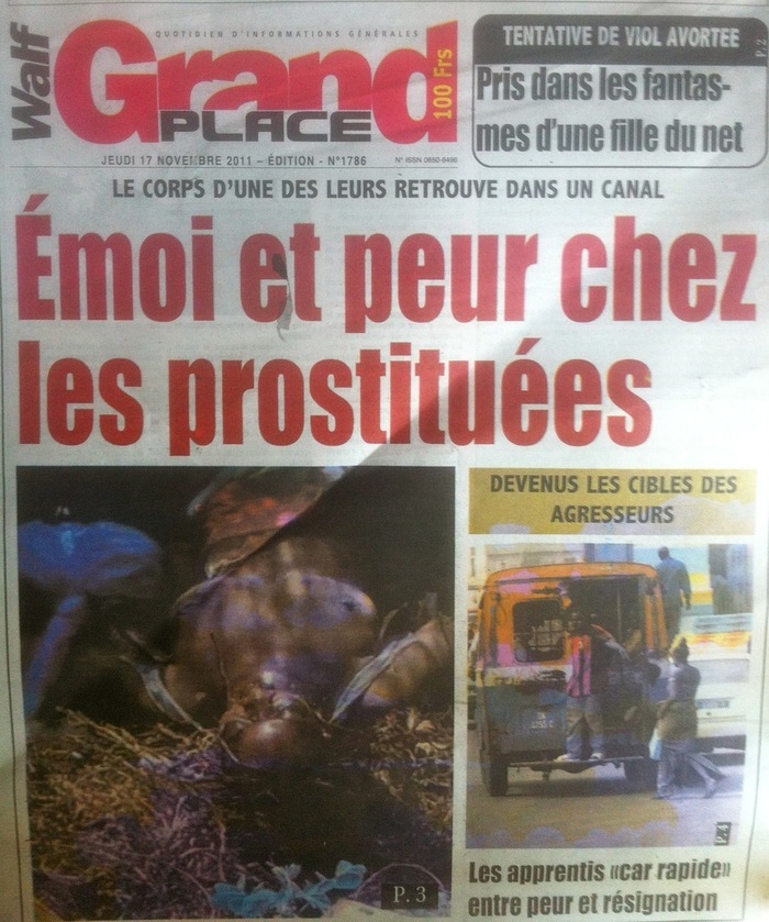 Revue de presse - Grand place : " Emoi et peur chez les prostituées "