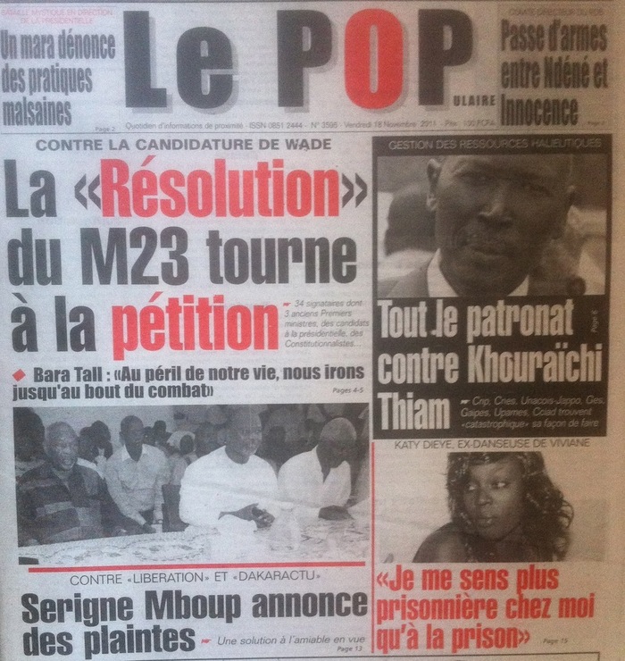 Revue de presse - Le populaire : Bataille mystique en direction de la présidentielle : Un mara dénonce des pratiques malsaines 