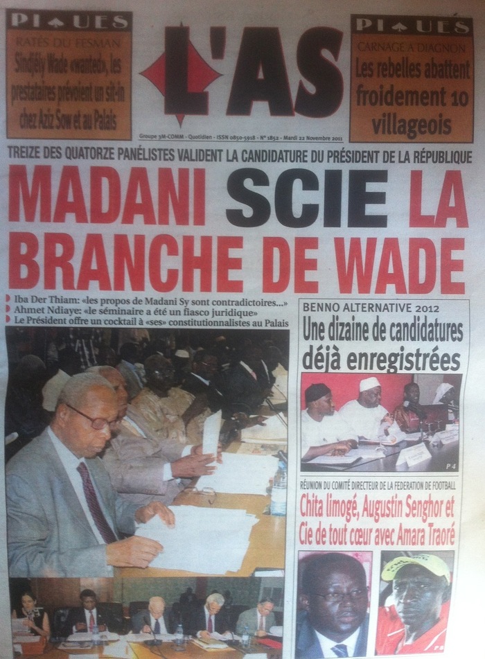 Revue de presse - L'As: Syndjély Wade "wanted", les prestataires prévoient un sit-in chez Aziz Sow et au palais