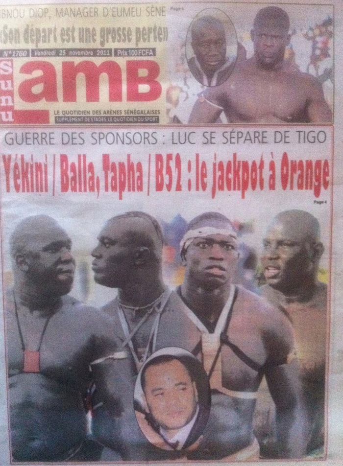 Revue de presse - Sunu Lamb : Guerre des sponsors : Luc se sépare de TIGO