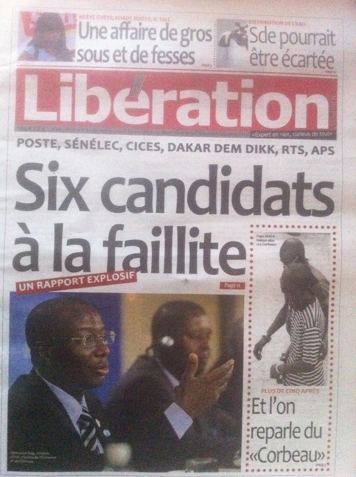 Poste, Senelec, Cices, Dakar Dem Dikk, RTS, APS: Six candidats à la faillite