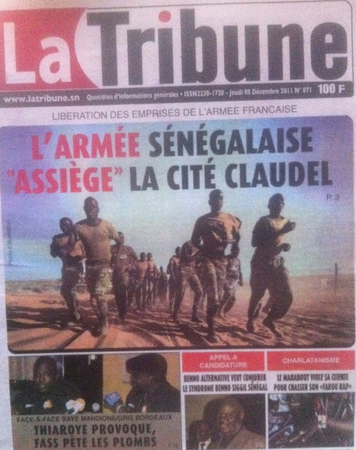 L'armée sénégalise "assiège" la cité Claudel