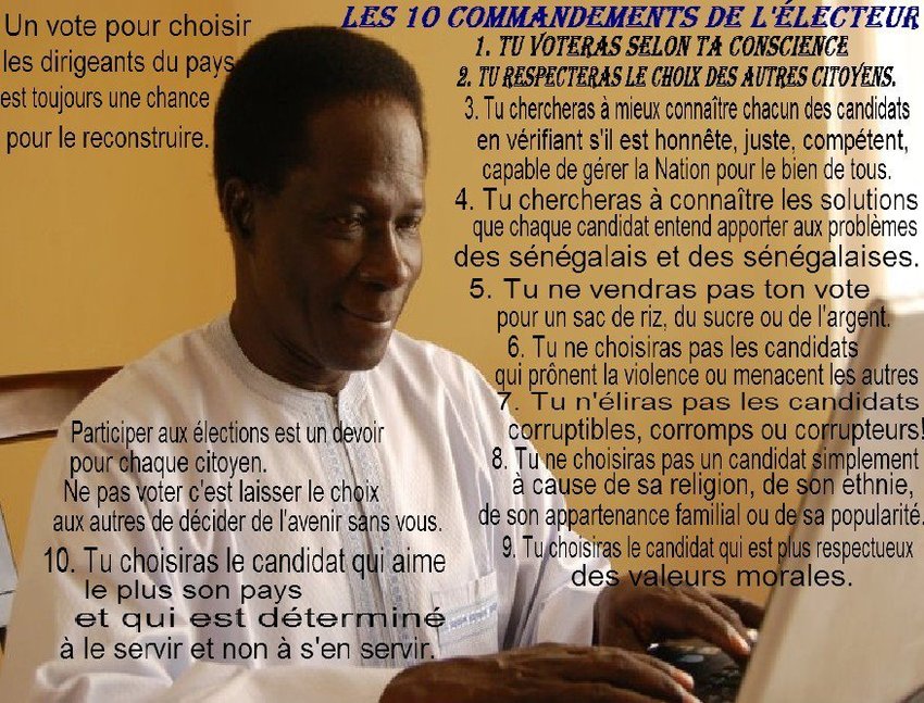 Sénégal : Les 10 commandements de l'électeur ! (Le Patriote )