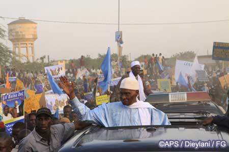 Abdoulaye Wade: "Kaffrine a eu la plus belle mobilisation depuis le début de ma campagne"