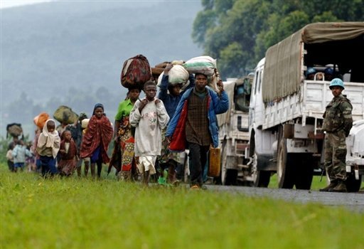 La population du Nord-Kivu en fuite au Rwanda 
