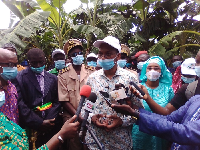 Campagne de suivi agricole à Goudomp (Sédhiou) du ministre Moussa Baldé : Bon comportement des cultures, augmentation des emblavures, désalinisation des terres, mécanisation au menu.