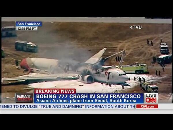 Crash d'un Boeing à l'aéroport de San Francisco