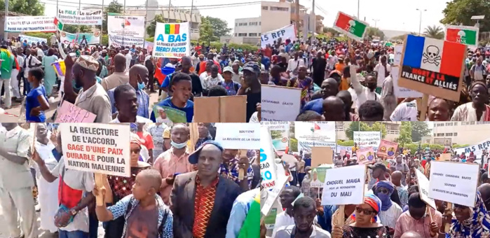 MALI : à la manifestation du M5-RFP, des slogans hostiles à la France, la junte adoubée