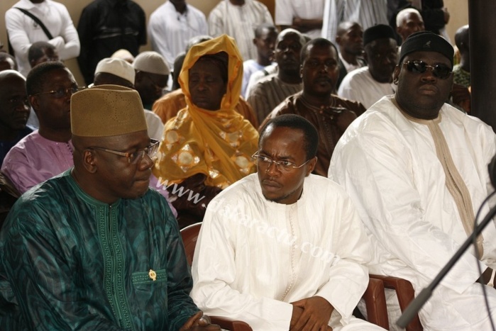 Voici le marabout Serigne Bassirou Mbacké Khadim Awa Ba à la levée du corps de l'adjudant Boubou Sy