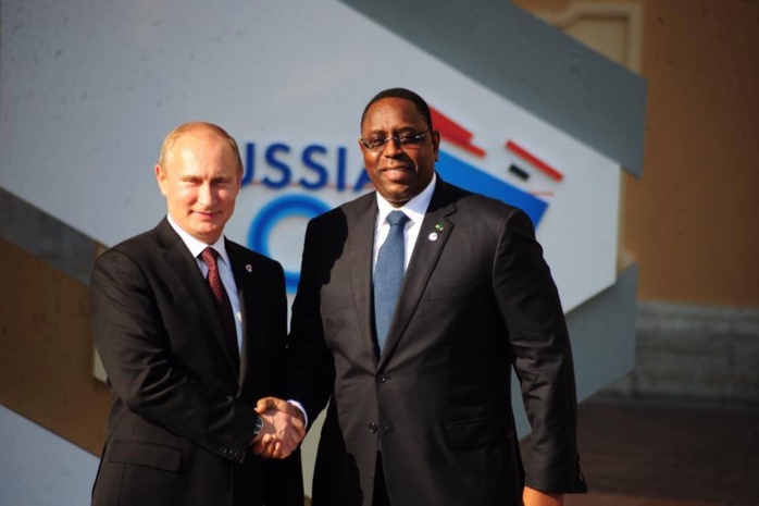 Arrivée de macky Sall au sommet du G20 en Russie, avec le Président Poutine