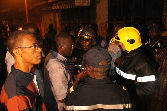 Sandaga : les images de l'incendie du marché