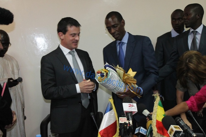 Les images de la conférence de presse du ministre français de l'Intérieur Manuel Valls avec son homologue sénégalais Abdoulaye Daouda Diallo