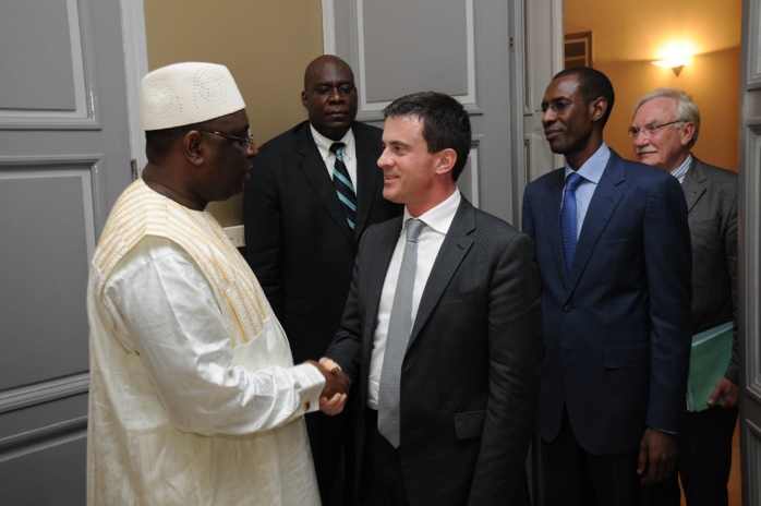 Président Sall reçoit Manuel Valls au Palais de la République