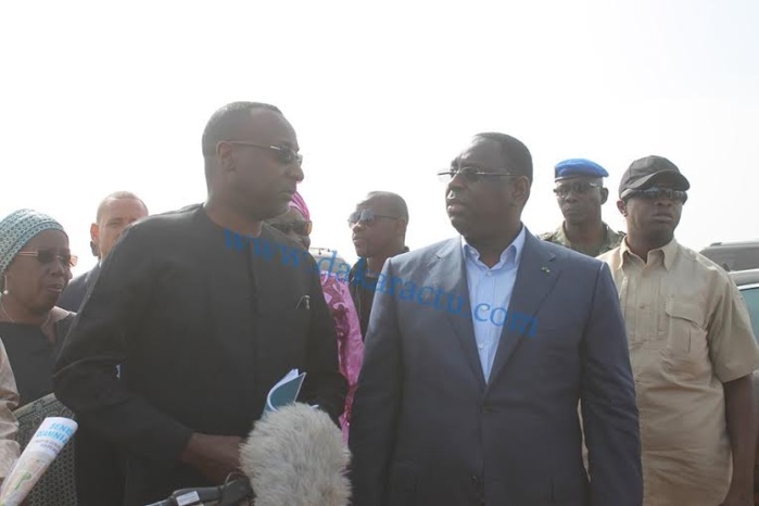 Le richissime entrepreneur Yérim Sow, devisant avec le président Macky Sall au sujet du projet pôle urbain de Diamniadio