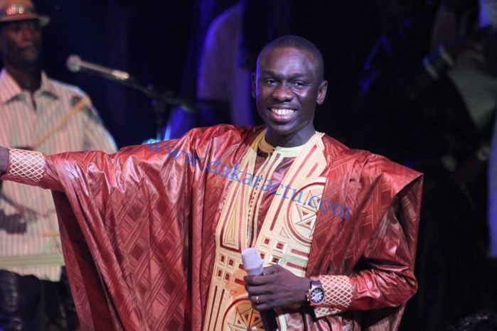 Pape Diouf chauffant le Grand Théâtre hier, lors de l'anniversaire de Assane N'diaye