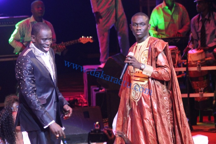 Pape Diouf chauffant le Grand Théâtre hier, lors de l'anniversaire de Assane N'diaye