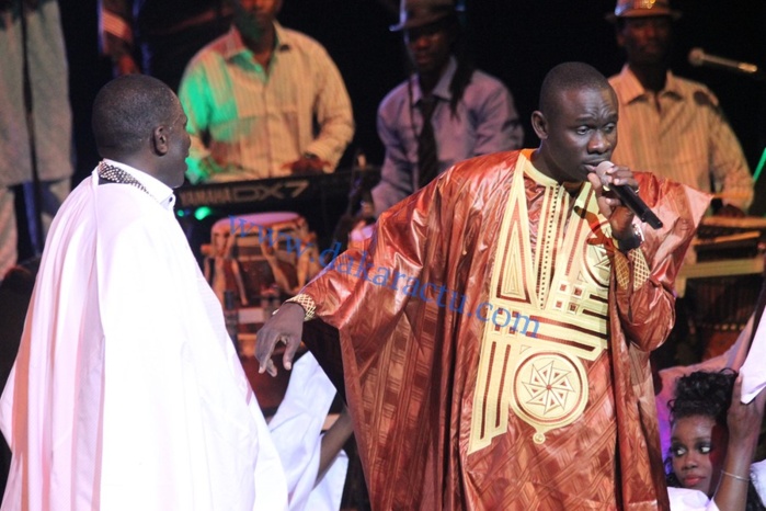 Pape Diouf chauffant le Grand Théâtre hier, lors de l'anniversaire de Assane N'diaye