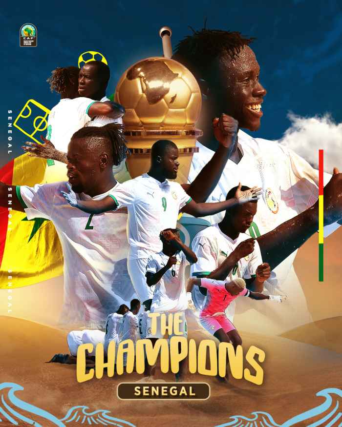 Finale CAN Beach Soccer 2022 : Le Sénégal bat (encore) l’Égypte aux tirs au but et remporte son 7ème titre continental !