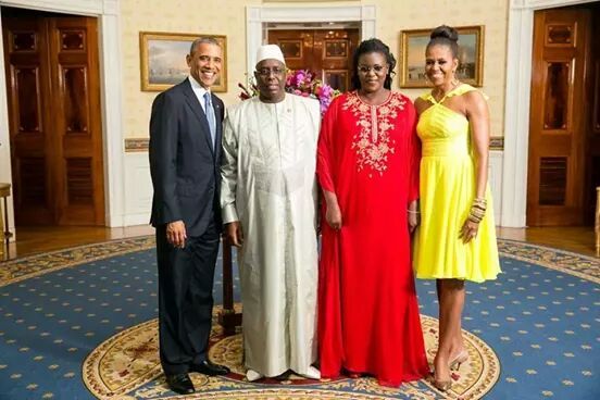 Le président Macky Sall et son épouse à Washington, en compagnie du couple Obama