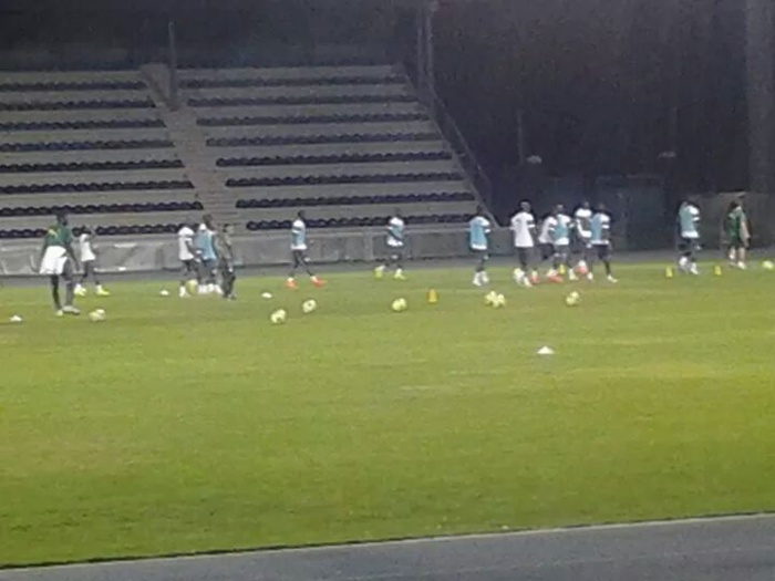 Les images de la séance d'entrainement des "Lions", hier, au National Stadium de Gabaronne