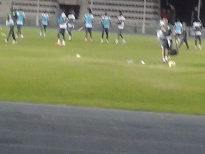 Les images de la séance d'entrainement des "Lions", hier, au National Stadium de Gabaronne