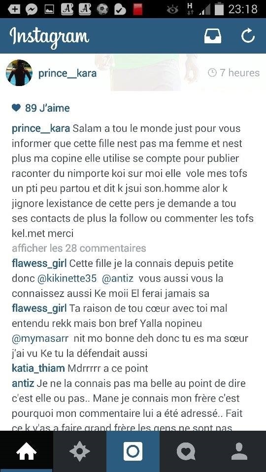 Kara Mbodj dément être l'amant, encore moins le mari de Jeanne N'diaye sur Instagram