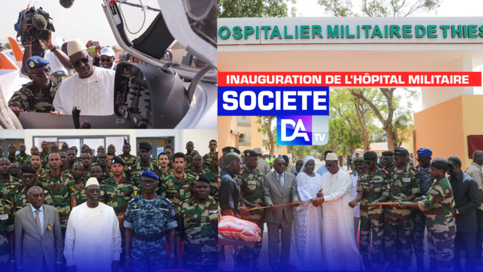 Inauguration de l'hôpital militaire de Thiès et visite du chantier de l'Académie des métiers de l'aviation civile:  " Je porte personnellement une attention toute particulière à la modernisation de notre outil de défense"( Macky Sall).