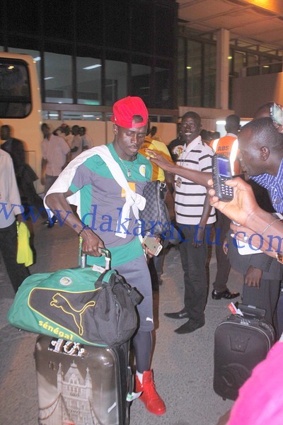 Les images de l'arrivée des Lions à l’Aéroport Léopold Sédar Senghor 