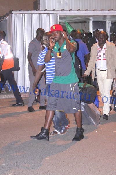 Les images de l'arrivée des Lions à l’Aéroport Léopold Sédar Senghor 