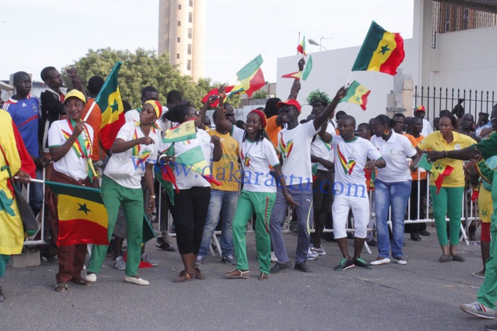 Les images de l'arrivée des Lions à l’Aéroport Léopold Sédar Senghor 