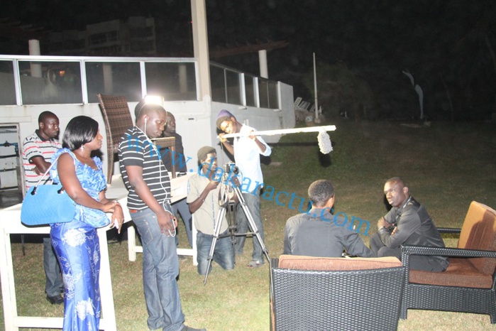 Les images du tournage de l'émission " Face à Dakaractu" avec Pape Diouf au King Fahd Palace