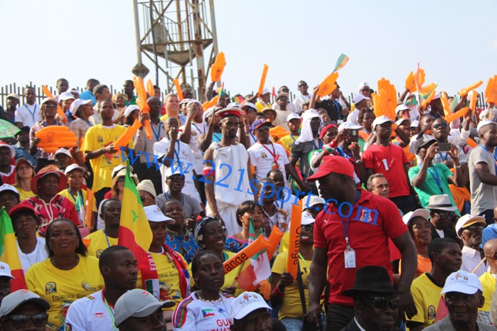 Mongomo : les images d'avant match Sénégal-Ghana