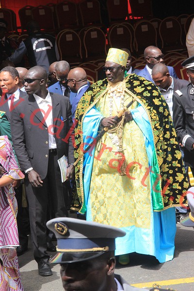 Le Grand Serigne de Dakar Pape Ibrahima Diagne était à la cérémonie de prise d'armes à la Place de l'Indépendance 