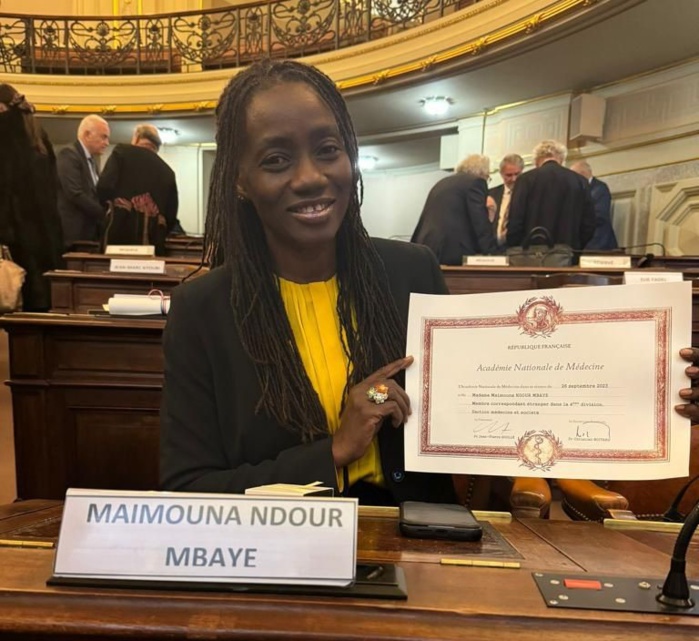 UCAD: Pr Maïmouna Ndour Mbaye  intègre l'Académie Française de Médecine