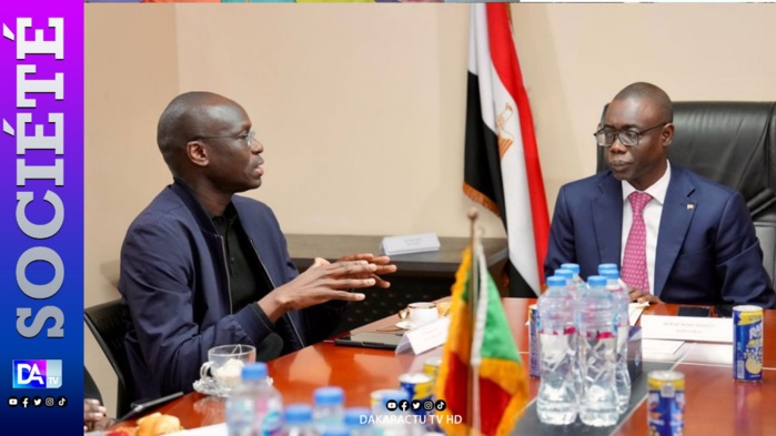 Caire : Abdoulaye Dièye et une délégation de l'AIBD SA, reçus par l'ambassadeur du Sénégal en Égypte